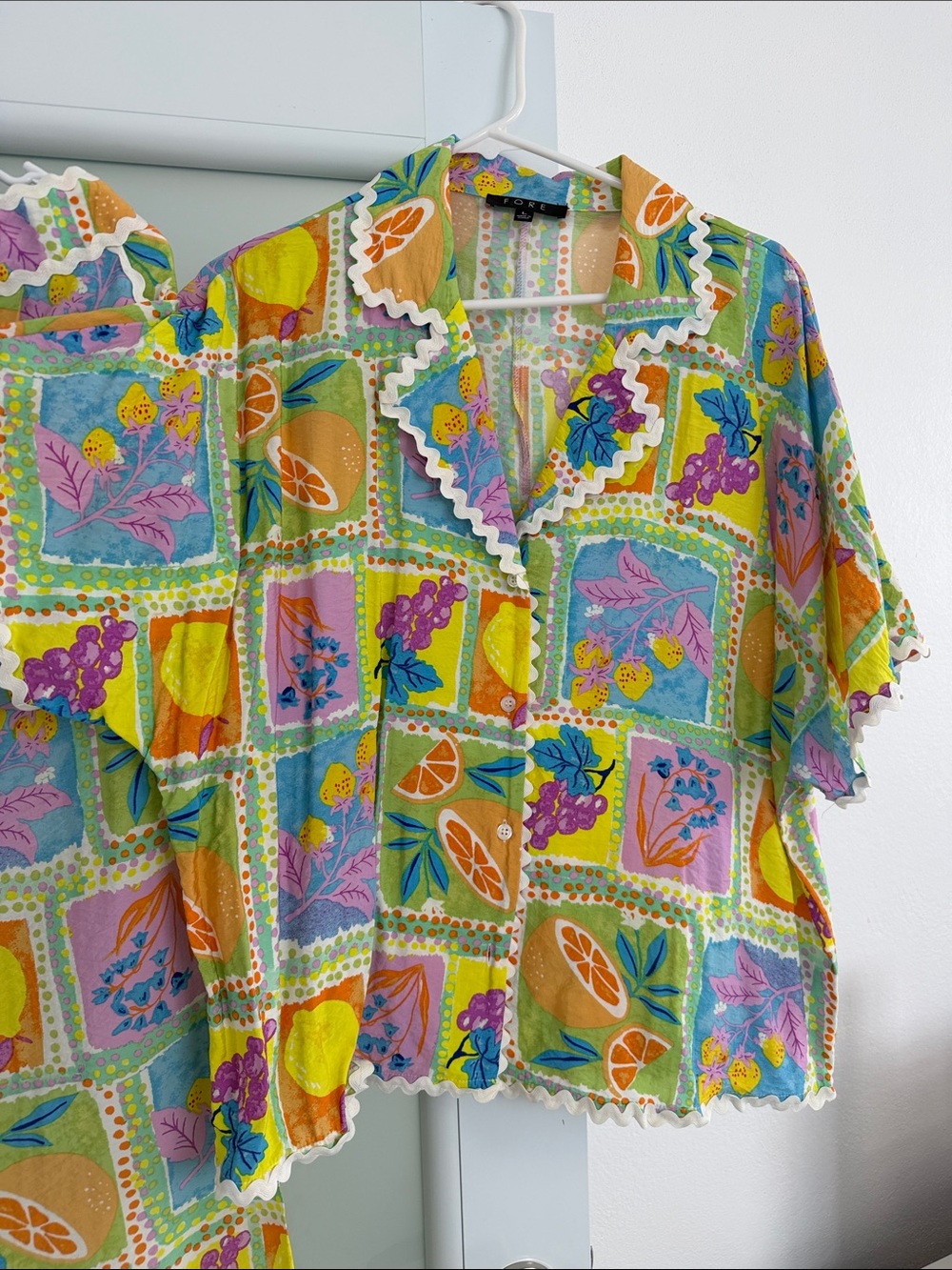 Colorful Fruit Print Set - Multicolor